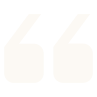 A graphic of two apostrophes meaning a quote.