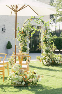 blue wedding table design