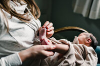 Baby toes documentary newborn photography