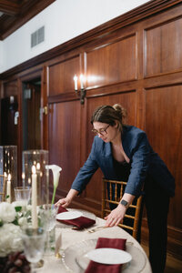 Wedding Planner helping bride