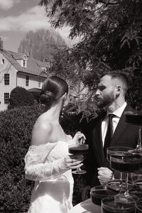 Bride with a timeless, luxury bridal look featuring polished makeup and an elegant hairstyle — classic wedding beauty by Klover Beauty in Maryland.