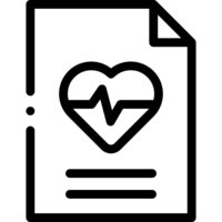 Comprehensive health report icon.