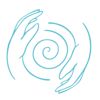 equine reiki spiral hands drawing