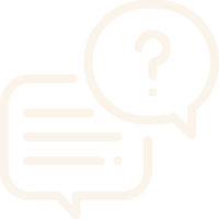 Simple illustration of a text box and question box