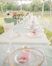 tablescape for a wedding in maryland