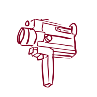 Illustrations_Video Camera Red