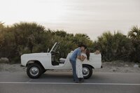 old bronco engagement photos