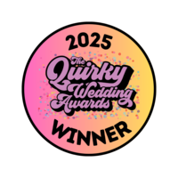 The Shack Revolution winners badge for Quirky Wedding Awards 2025