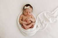 newborn baby in basket