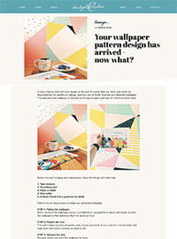 Blog post Artwork & Designs Showit website template The Template Emporium