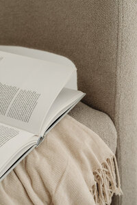 Book on a couch