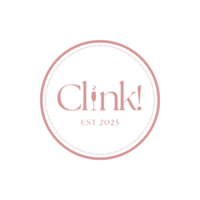 Clink! Logo in pink