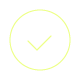 Neon yellow circle with a checkmark in the middle icon.