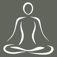 Outline of a person meditating in Colombia