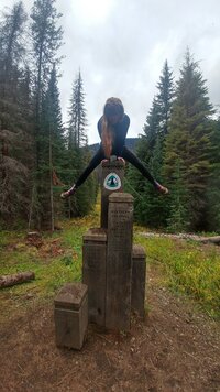 Rae Terrillon hiking the Pacific Crest Trail, reflecting her adventurous spirit