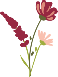 illustration of wild bouquet icon