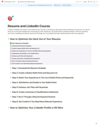 Job Dictionary resume and linkedin course mockup