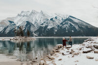 mountain couples session in Banff National Park, Alberta