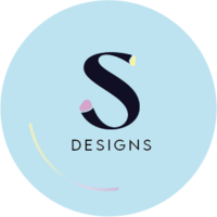 Blue shenika deisgns circle logo