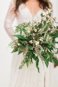 White floral bouquet for a wedding at MPCC in Pebble Beach, CA