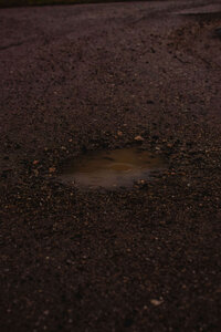 Dirty surface, mud on golf course