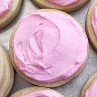Sweets By Sarah K | Frosted Pink Sugar Cookie