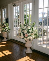 floral details wedding texas