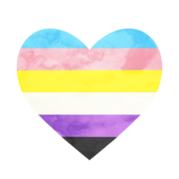 Colorful pride hearts decorating Rainbow Counselor website