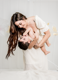 couple is walking together at their new canaan connecticut maternity session