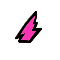 Lightning Bolt in Star of Rock Template Symbolizing Energy and Power