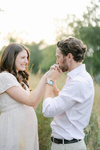 AnneMarie Hamant helps clients pick clothing for their family photo session