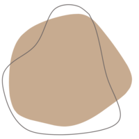 Taupe abstract shape