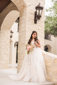 Bridal portrait at the Preserve at Canyon Lake, one of Austin’s best wedding venues.