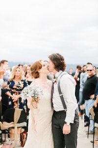 A Pilot's Wedding in an Airplane Hangar Portland OR-1027