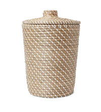 Jute trashcan