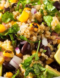 Mexican quinoa bowl with chicken recipe from 7-day healthy eating plan - Eat Your Nutrition