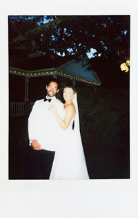 bride and groom dancing on dance floor at colorado wedding