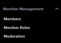Membership management of members