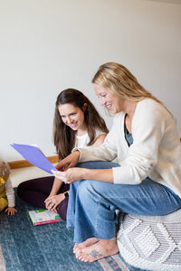 Parent coach Amy Fink with one of her coaching clients