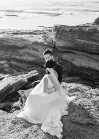 Blurry Slow Shutter Dancing Photos on the Beach at Sunset