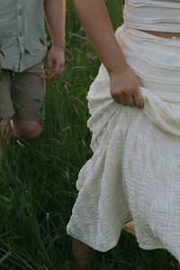Close-up of wedding dress details by Southern California wedding photographer