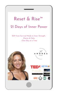 The Andrea Method, A 21-day guided experience to reset your mind, release emotional tension, and rise with clarity and confidence.
Each day includes a short practice to shift your mindset and reconnect with inner power — one step at a time.