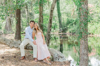 Pineapple Fountain Proposal Charleston Photographers | Laura and Rachel Photography