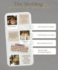 4 Pages of Poses and Prompts to try at your next wedding