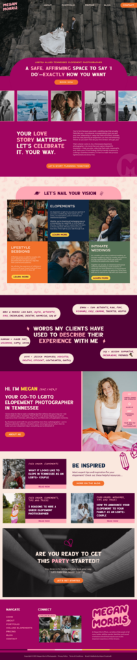 Homepage of Harry's website