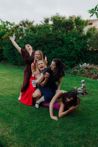 Flower girl approaches ceremony