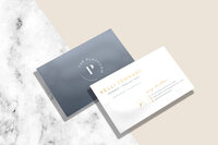 brand and website design for health and wellness podcast, business card