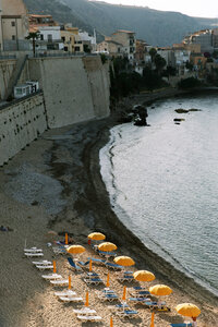 Umbrellas On Beach