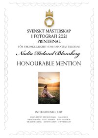 diplom i final av svenskt mästerskap i fotografi