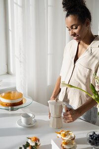 Stylish young woman working